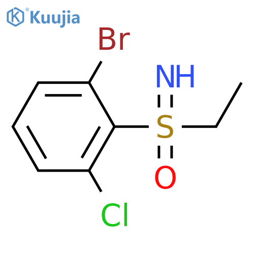 (2-bromo-6-chlorophenyl)(ethyl)imino-lambda6-sulfanone structure