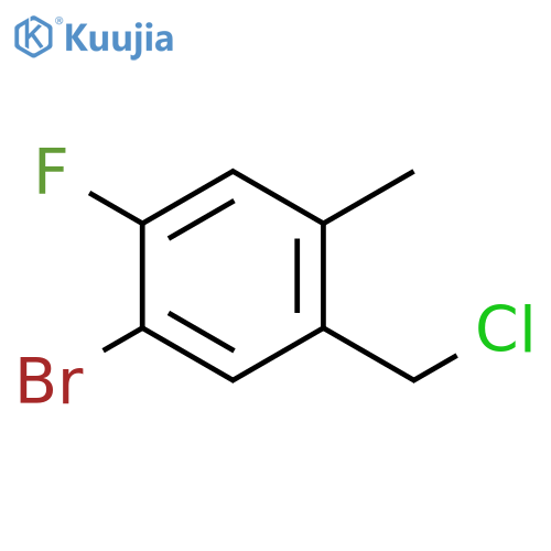 1-bromo-5-(chloromethyl)-2-fluoro-4-methylbenze
ne
C structure