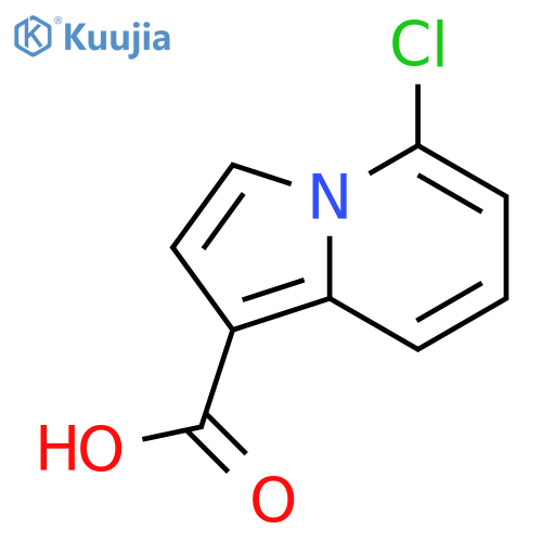 1-Indolizinecarboxylic acid, 5-chloro- structure