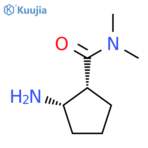 rac-(1R,2S)-2-amino-N,N-dimethylcyclopentane-1-carboxamide structure