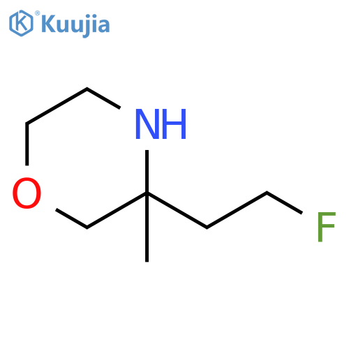 3-(2-fluoroethyl)-3-methylmorpholine structure