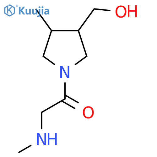 1-(3-(Hydroxymethyl)-4-methylpyrrolidin-1-yl)-2-(methylamino)ethan-1-one structure
