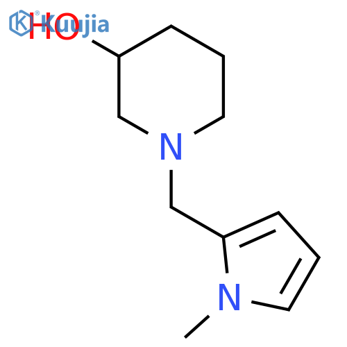 1-((1-methyl-1H-pyrrol-2-yl)methyl)piperidin-3-ol structure