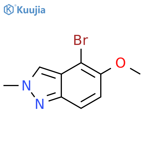 4-bromo-5-methoxy-2-methyl-indazole structure