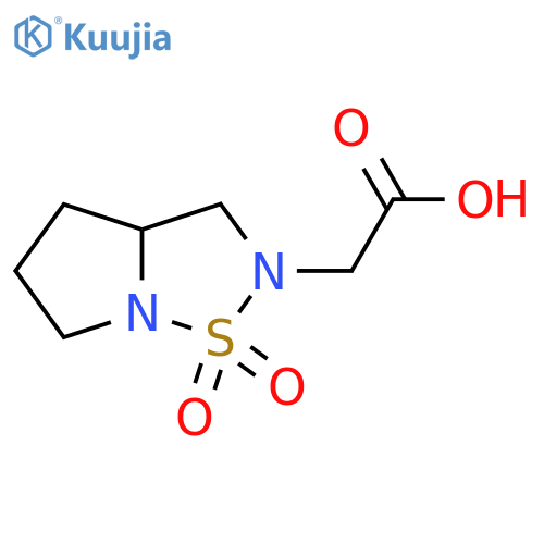 2-(1,1-dioxidotetrahydropyrrolo[1,2-b][1,2,5]thiadiazol-2(3H)-yl)acetic acid structure