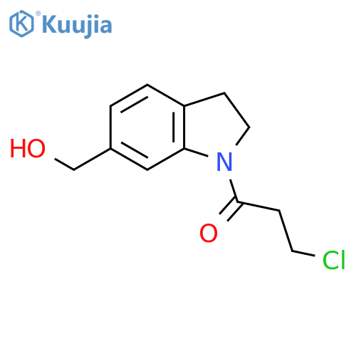 3-Chloro-1-(6-(hydroxymethyl)indolin-1-yl)propan-1-one structure
