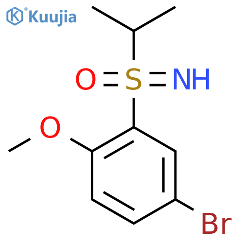 (5-bromo-2-methoxyphenyl)(imino)(propan-2-yl)-lambda6-sulfanone structure