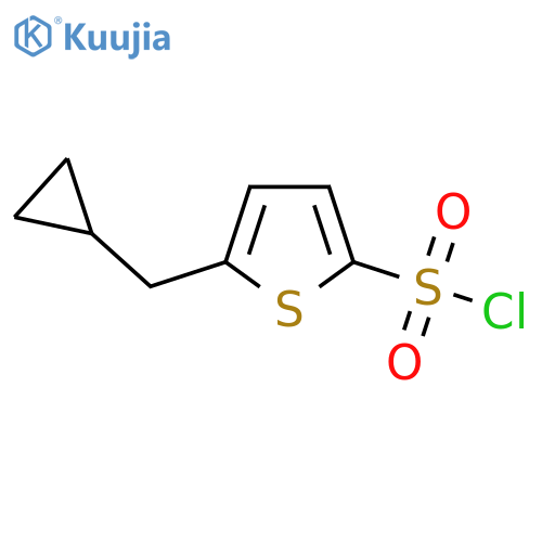 5-(Cyclopropylmethyl)thiophene-2-sulfonyl chloride structure