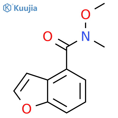 4-Benzofurancarboxamide, N-methoxy-N-methyl- structure