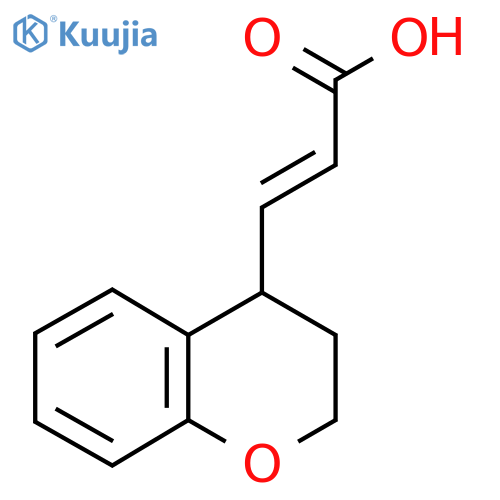 (2E)-3-(3,4-dihydro-2H-1-benzopyran-4-yl)prop-2-enoic acid structure