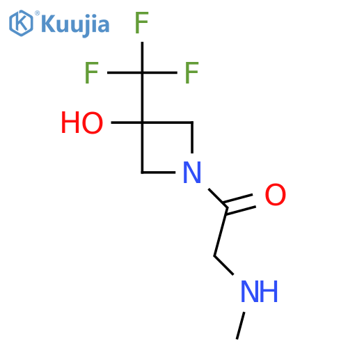 1-(3-Hydroxy-3-(trifluoromethyl)azetidin-1-yl)-2-(methylamino)ethan-1-one structure