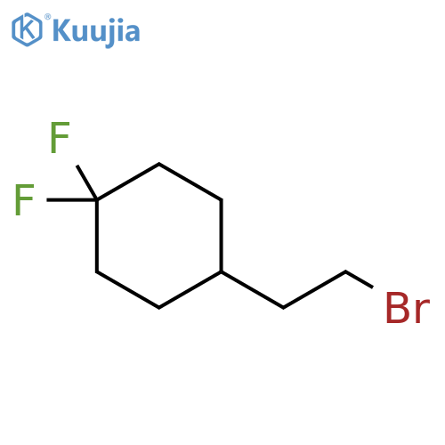 4-(2-Bromoethyl)-1,1-difluorocyclohexane structure