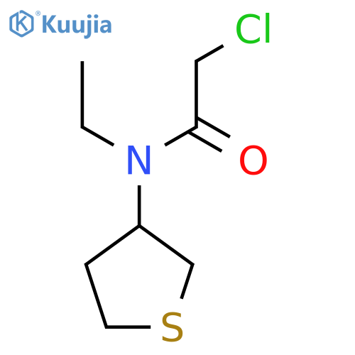 2-chloro-N-ethyl-N-(tetrahydrothiophen-3-yl)acetamide structure