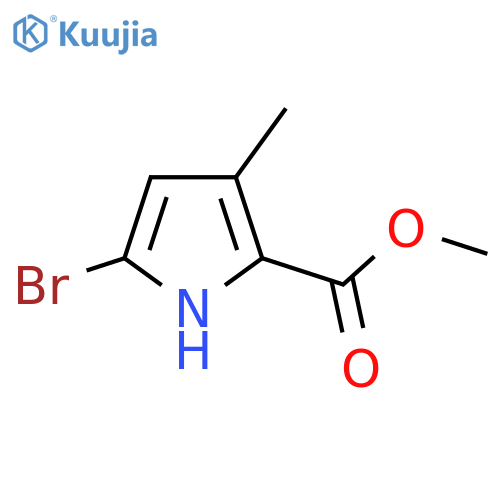 Methyl 5-bromo-3-methyl-1H-pyrrole-2-carboxylate structure