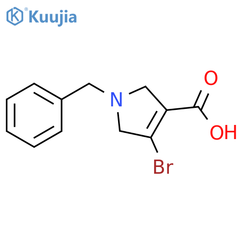 1H-Pyrrole-3-carboxylic acid, 4-bromo-2,5-dihydro-1-(phenylmethyl)- structure