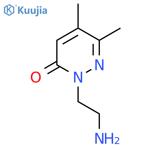 2-(2-Aminoethyl)-5,6-dimethyl-2,3-dihydropyridazin-3-one structure