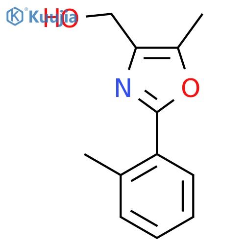 (5-Methyl-2-(o-tolyl)oxazol-4-yl)methanol structure