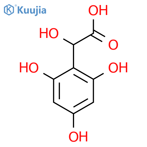 2-hydroxy-2-(2,4,6-trihydroxyphenyl)acetic acid structure