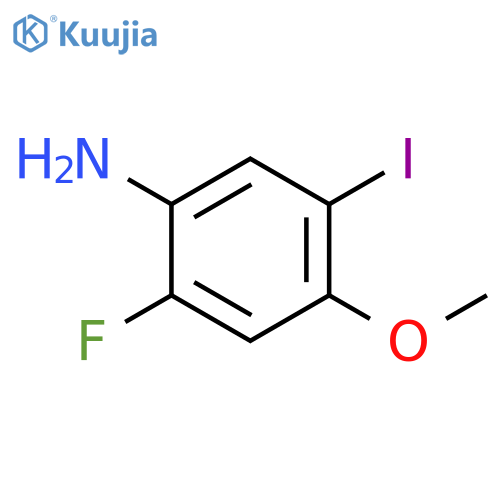 2-Fluoro-5-iodo-4-methoxyaniline structure