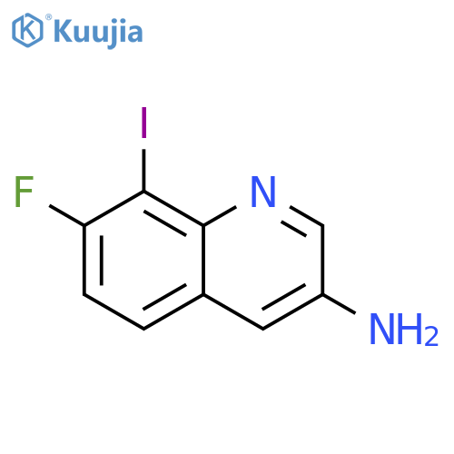 3-Quinolinamine, 7-fluoro-8-iodo- structure