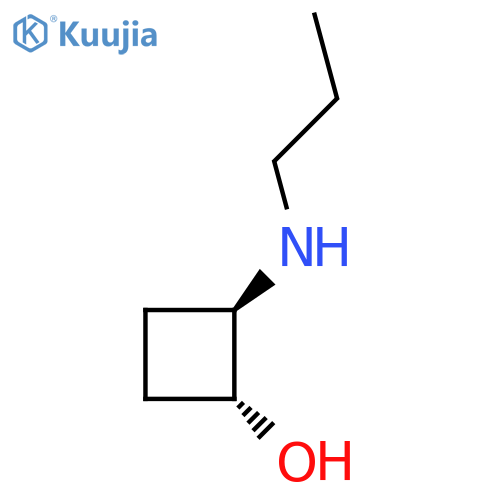 trans-2-(Propylamino)cyclobutan-1-ol structure