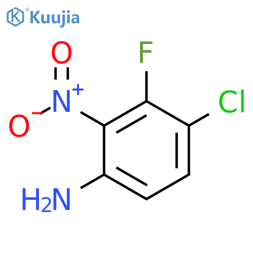 4-Chloro-3-fluoro-2-nitro-phenylamine structure
