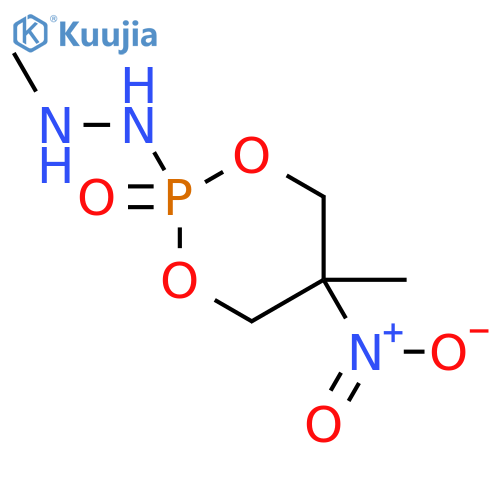 Hydrazine,1-methyl-2-(5-methyl-5-nitro-2-oxido-1,3,2-dioxaphosphorinan-2-yl)-,hydrochloride (1:1) structure