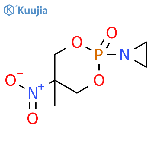 Aziridine,1-(5-methyl-5-nitro-2-oxido-1,3,2-dioxaphosphorinan-2-yl)- structure