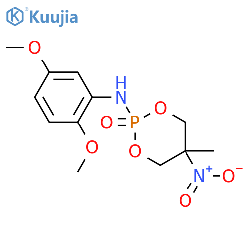 N-(2,5-dimethoxyphenyl)-5-methyl-5-nitro-2-oxo-1,3,2λ5-dioxaphosphinan-2-amine structure