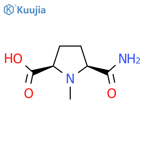 (2R,5S)-5-carbamoyl-1-methylpyrrolidine-2-carboxylic acid structure