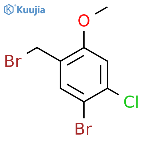 1-Bromo-5-(bromomethyl)-2-chloro-4-methoxybenzene structure
