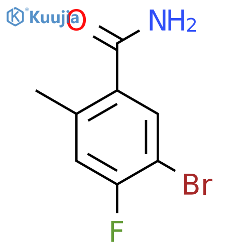 5-Bromo-4-fluoro-2-methylbenzamide structure
