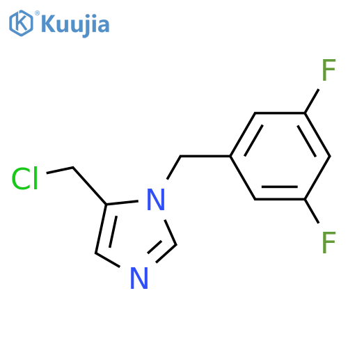 5-(chloromethyl)-1-(3,5-difluorobenzyl)-1H-imidazole structure