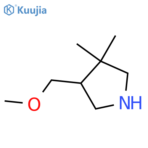 4-(Methoxymethyl)-3,3-dimethylpyrrolidine structure