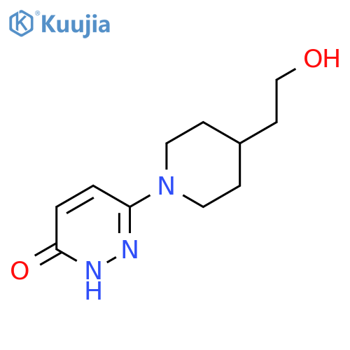 6-(4-(2-Hydroxyethyl)piperidin-1-yl)pyridazin-3-ol structure