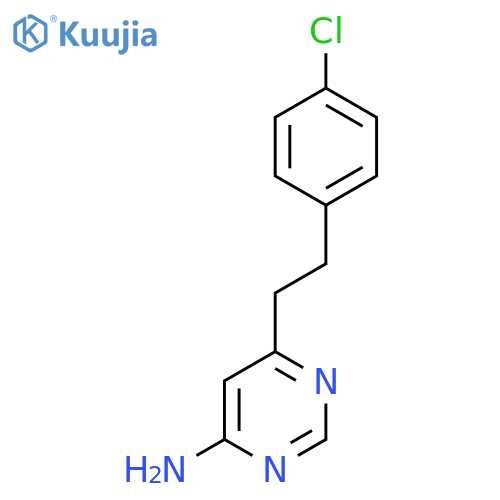 6-[2-(4-Chlorophenyl)ethyl]pyrimidin-4-amine structure