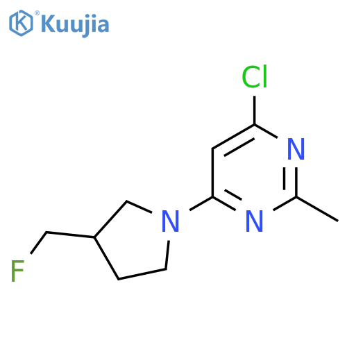 4-Chloro-6-(3-(fluoromethyl)pyrrolidin-1-yl)-2-methylpyrimidine structure
