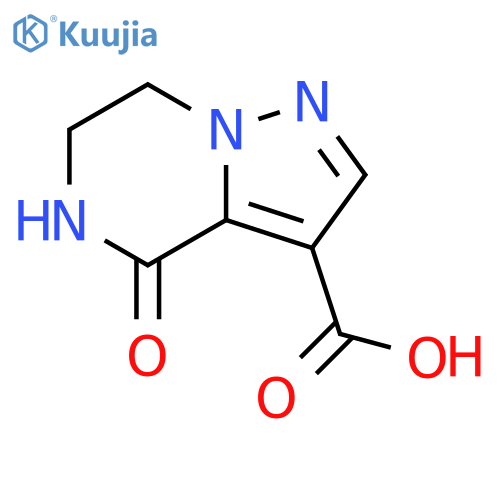 Pyrazolo[1,5-a]pyrazine-3-carboxylic acid, 4,5,6,7-tetrahydro-4-oxo- structure