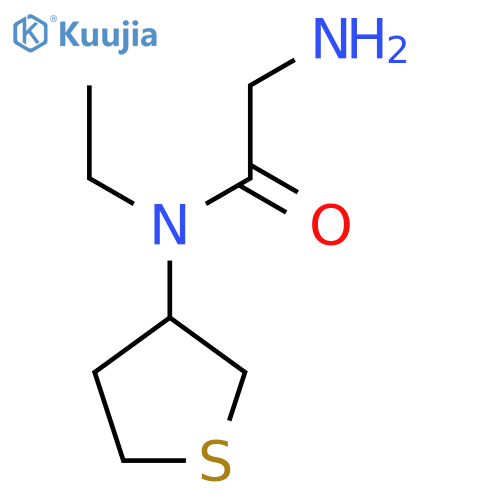 2-Amino-N-ethyl-N-(tetrahydrothiophen-3-yl)acetamide structure
