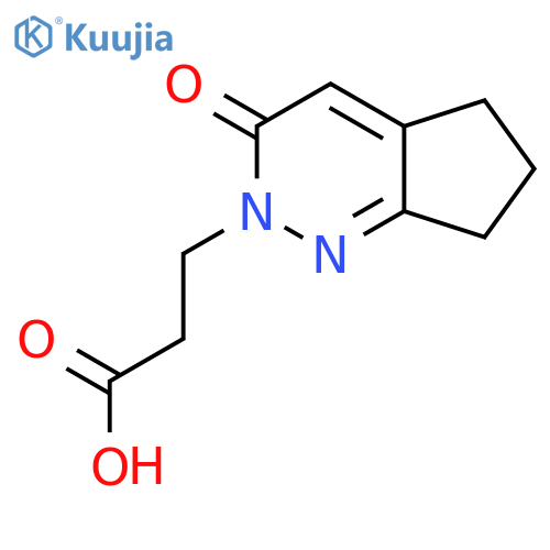 3-(3-Oxo-3,5,6,7-tetrahydro-2H-cyclopenta[c]pyridazin-2-yl)propanoic acid structure