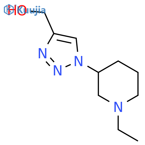 (1-(1-ethylpiperidin-3-yl)-1H-1,2,3-triazol-4-yl)methanol structure