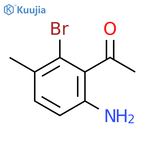 1-(6-amino-2-bromo-3-methylphenyl)ethan-1-one structure