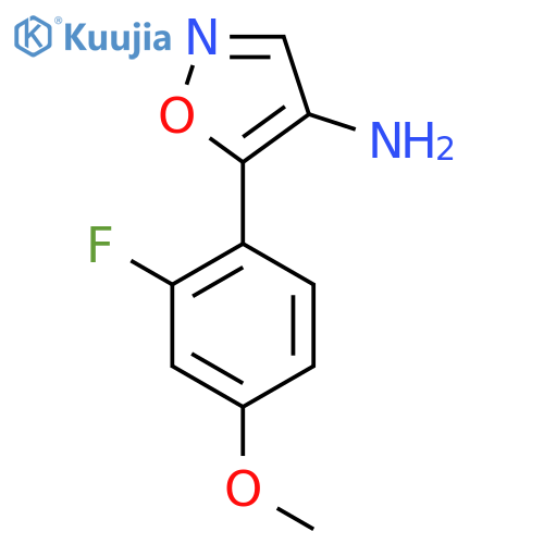 5-(2-fluoro-4-methoxyphenyl)-1,2-oxazol-4-amine structure