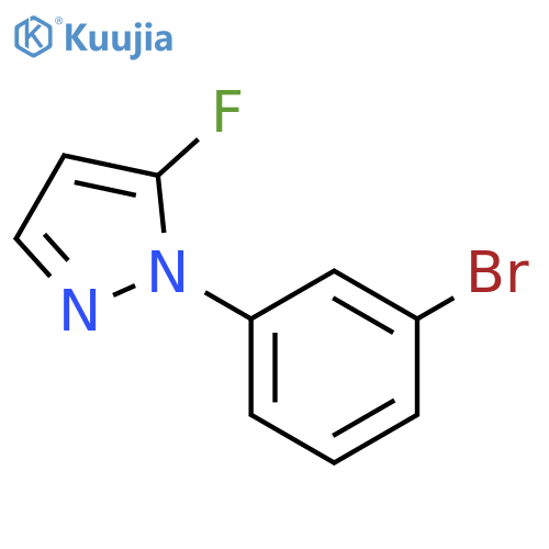 1-(3-bromophenyl)-5-fluoro-1H-pyrazole structure