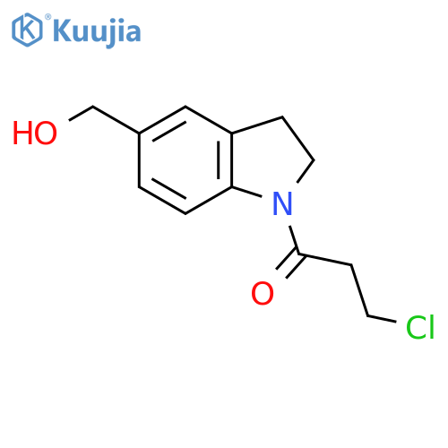 3-Chloro-1-(5-(hydroxymethyl)indolin-1-yl)propan-1-one structure
