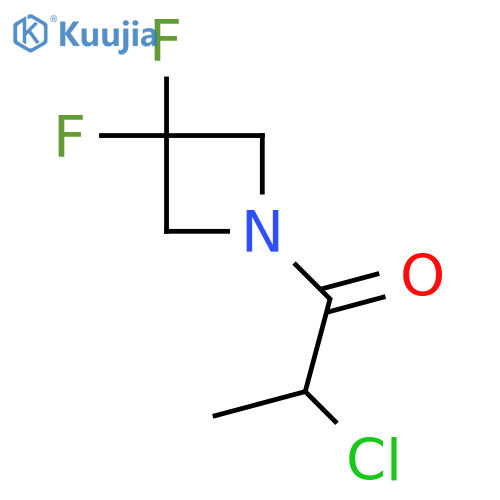 2-Chloro-1-(3,3-difluoroazetidin-1-yl)propan-1-one structure