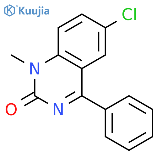 6-Chloro-1-methyl-4-phenyl-2(1H)-quinazolinone structure