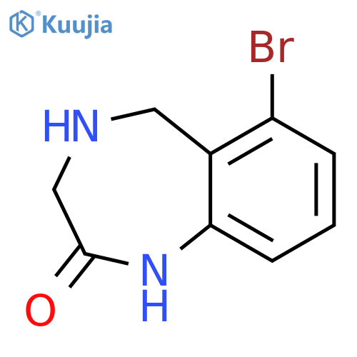6-bromo-2,3,4,5-tetrahydro-1H-1,4-benzodiazepin-2-one structure