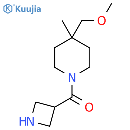 Azetidin-3-yl(4-(methoxymethyl)-4-methylpiperidin-1-yl)methanone structure