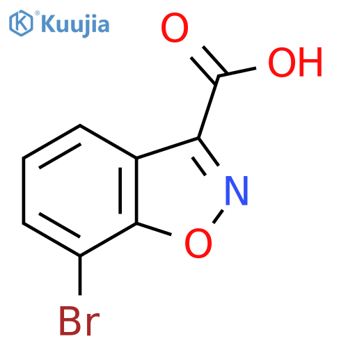 7-bromo-1,2-benzoxazole-3-carboxylic acid structure